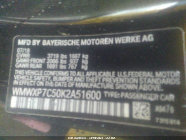 WMWXP7C50K2A51600 Mini Hardtop 2 Door Cooper S