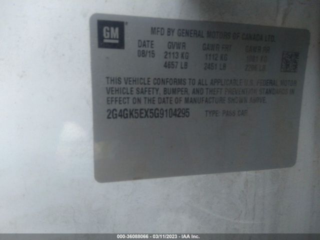 2G4GK5EX5G9104295 Buick Regal