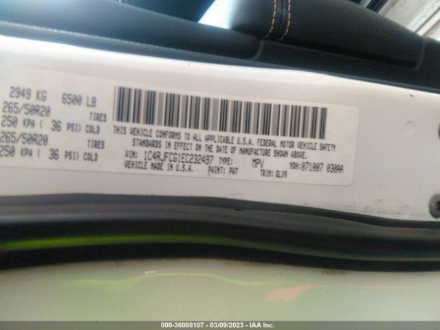 1C4RJFCG1EC232497 Jeep Grand Cherokee Overland