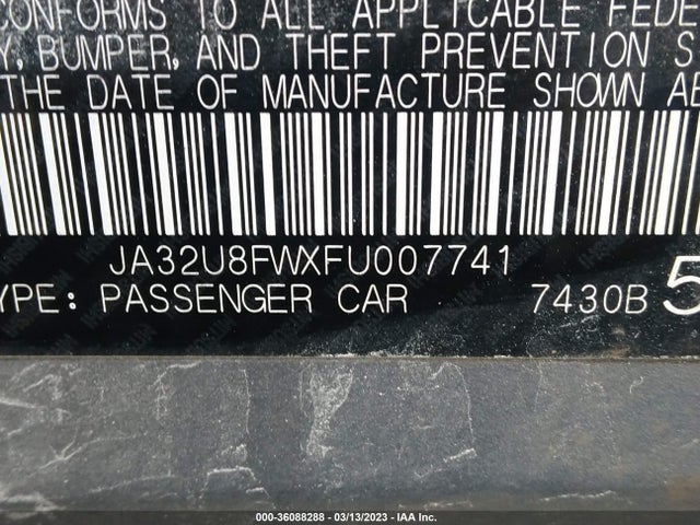 JA32U8FWXFU007741 Mitsubishi LANCER GT