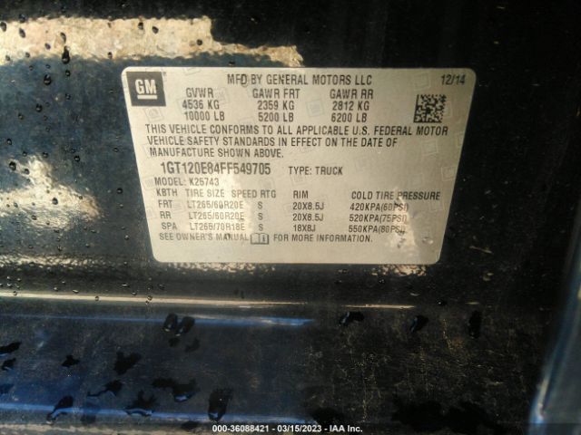 1GT120E84FF549705 GMC Sierra 2500hd Denali