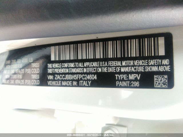 ZACCJBBH5FPC24604 Jeep Renegade Latitude