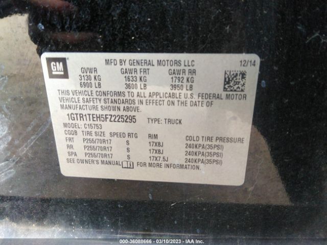 1GTR1TEH5FZ225295 GMC SIERRA 1500