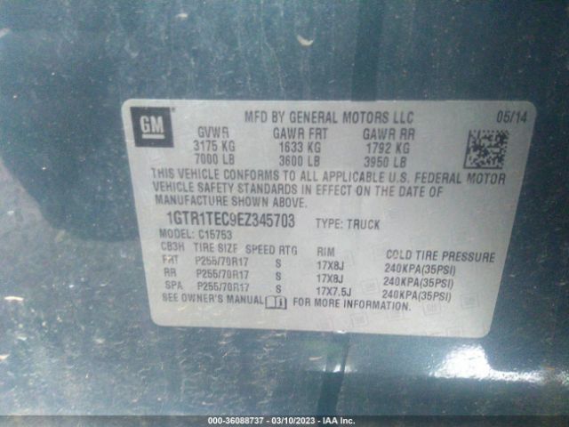 1GTR1TEC9EZ345703 GMC SIERRA 1500