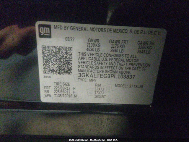 GMC Terrain Sle 2023 3GKALTEG3PL103837 Image 9