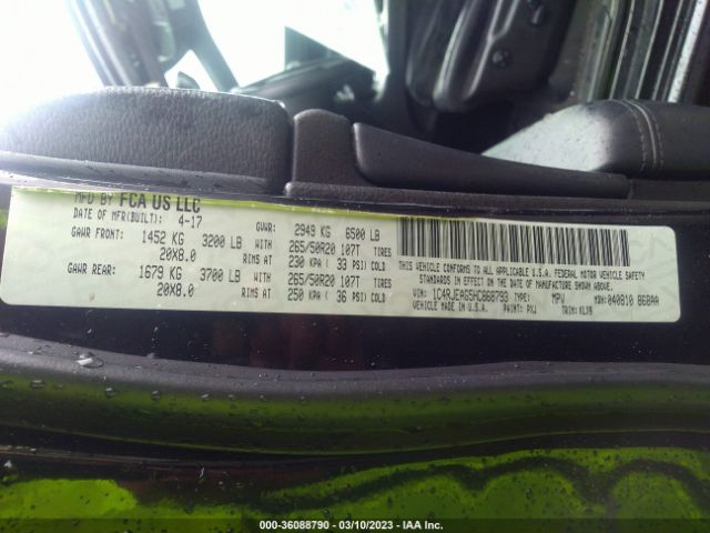 1C4RJEAG5HC868793 Jeep Grand Cherokee Altitude