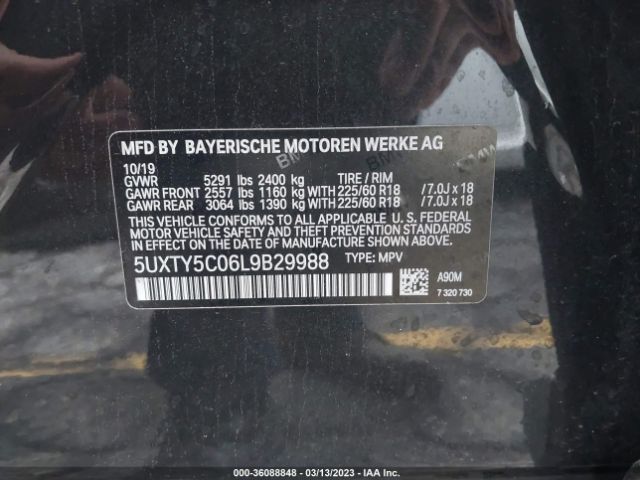 5UXTY5C06L9B29988 BMW X3 Xdrive30i