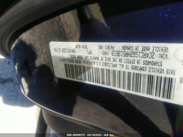 Chrysler Pacifica Limited 2017 2C4RC1GG2HR512612 Image 9