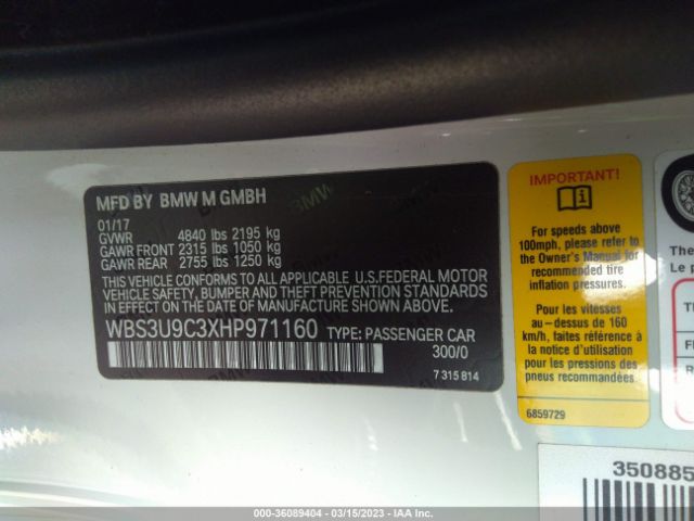 WBS3U9C3XHP971160 BMW M4
