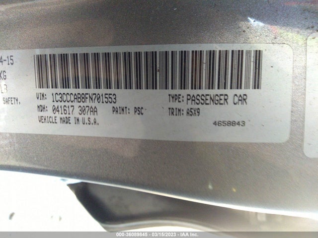 Chrysler 200 Limited 2015 1C3CCCAB8FN701553 Image 9