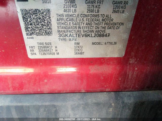3GKALTEV6KL208847 GMC Terrain Sle
