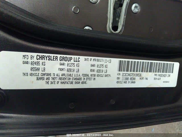 Chrysler 300 300c 2014 2C3CCAKG7EH190536 Image 9