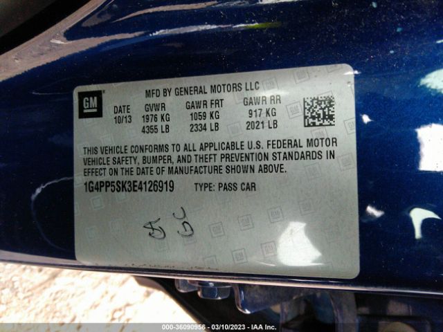 1G4PP5SK3E4126919 Buick Verano