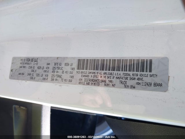 RAM Promaster Cargo Van 2017 3C6TRVAGXHE519448 Image 10
