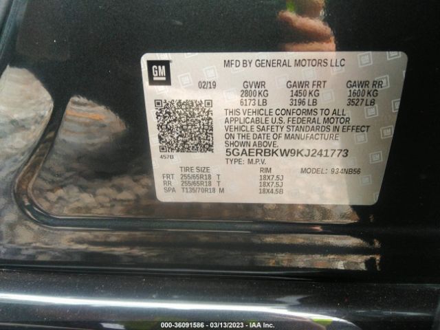 5GAERBKW9KJ241773 Buick Enclave Essence