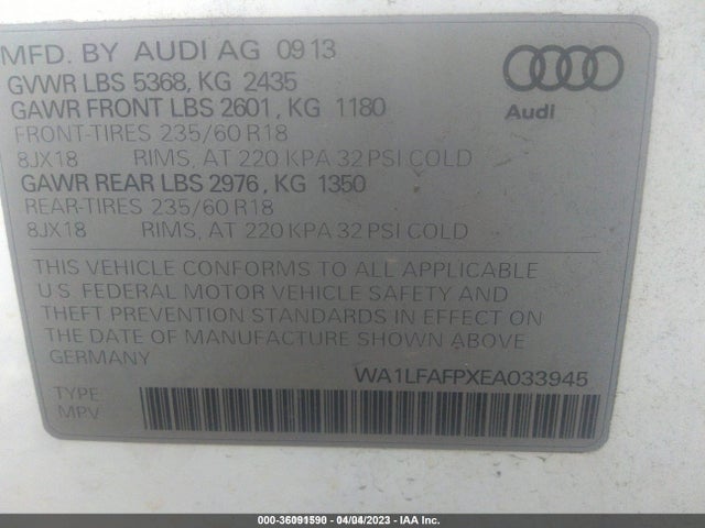 2014 AUDI Q5 WA1LFAFPXEA033945 Photo 8