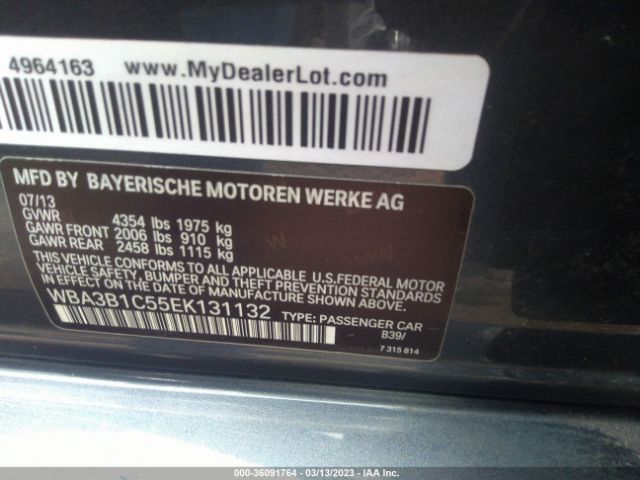 WBA3B1C55EK131132 BMW 3 Series 320i