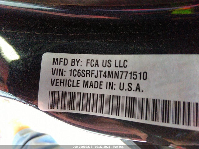 1C6SRFJT4MN771510 RAM 1500 Laramie