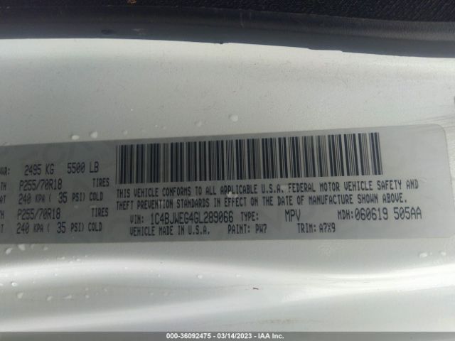 1C4BJWEG4GL289066 Jeep Wrangler Unlimited Sahara