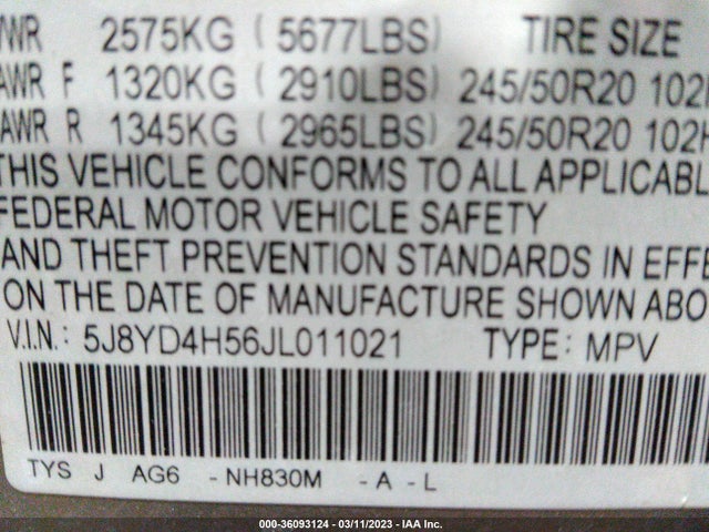 Acura Mdx W/technology Pkg 2018 5J8YD4H56JL011021 Image 9