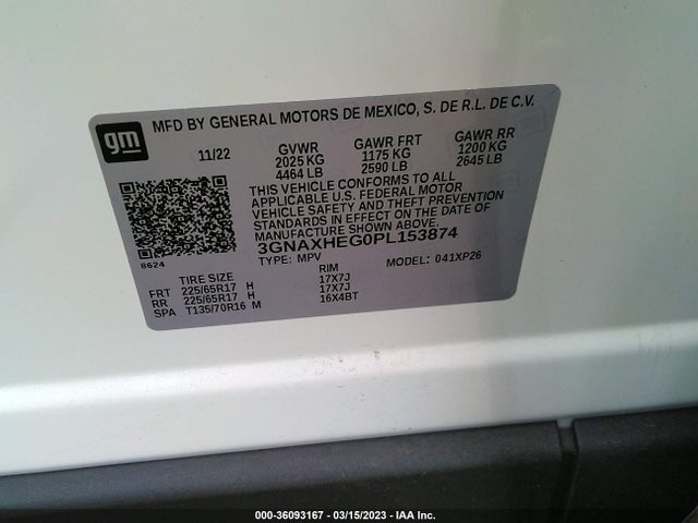 Chevrolet EQUINOX LS 2023 3GNAXHEG0PL153874 Image 9