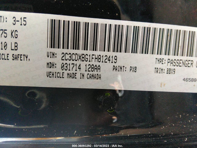 Dodge Charger Se 2015 2C3CDXBG1FH812419 Image 9
