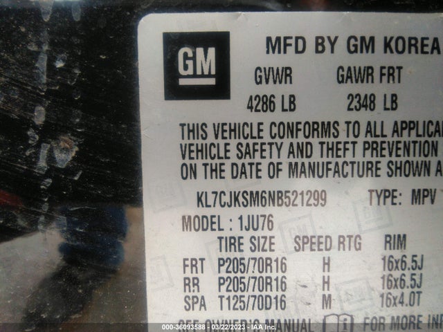 Chevrolet TRAX LS 2022 KL7CJKSM6NB521299 Image 9
