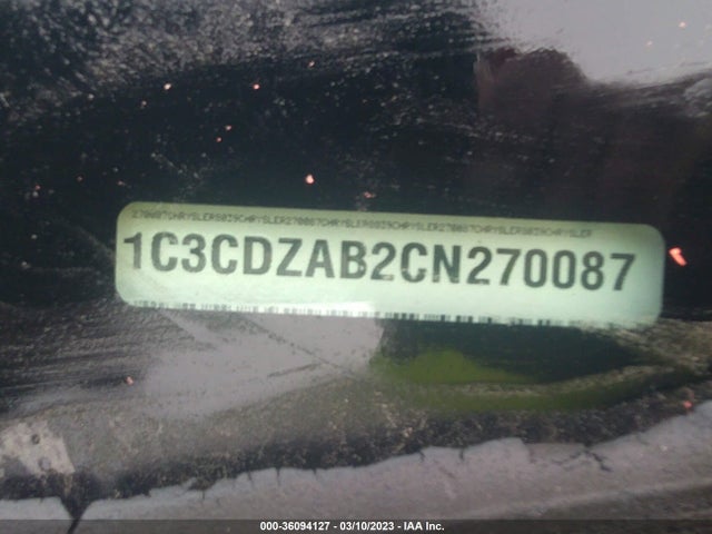 Dodge AVENGER SE 2012 1C3CDZAB2CN270087 Image 10