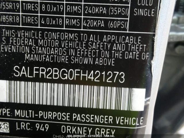 SALFR2BG0FH421273 Land Rover LR2 HSE