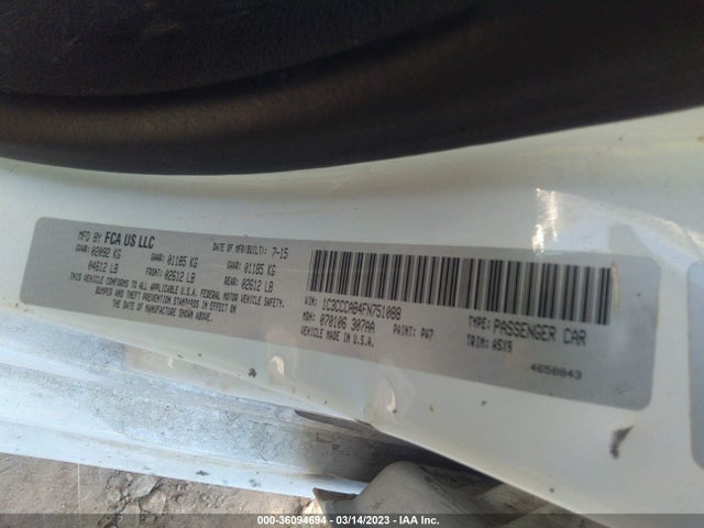 1C3CCCAB4FN751088 Chrysler 200 Limited