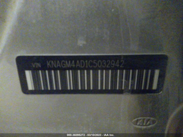 KNAGM4AD1C5032942 KIA OPTIMA HYBRID