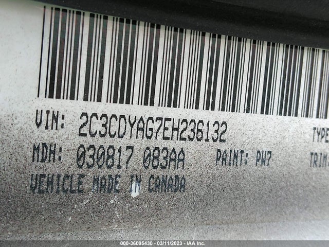 Dodge Challenger Sxt 2014 2C3CDYAG7EH236132 Image 9