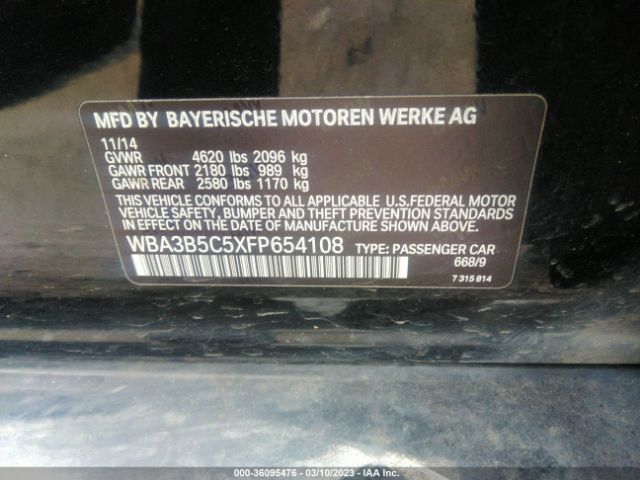 WBA3B5C5XFP654108 BMW 3 Series 328i Xdrive