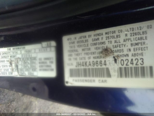 JH4KA96643C002423 Acura Rl W/navigation System