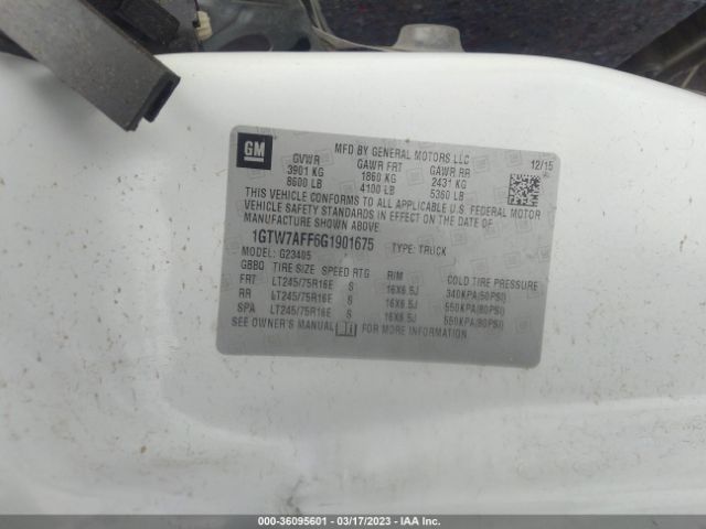 1GTW7AFF6G1901675 GMC SAVANA CARGO VAN