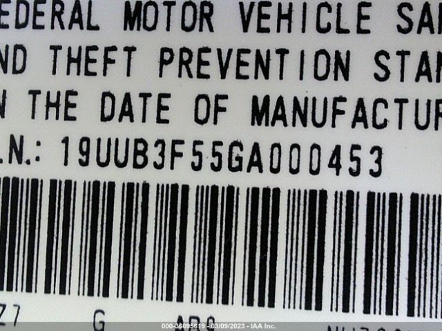 19UUB3F55GA000453 Acura Tlx V6 Tech