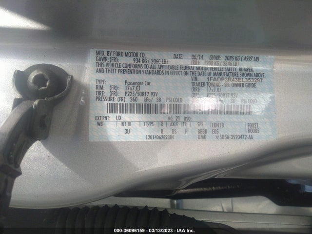 1FADP3R43EL353297 Ford FOCUS ELECTRIC