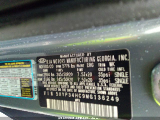 5XYP34HC9MG136249 KIA Telluride Ex