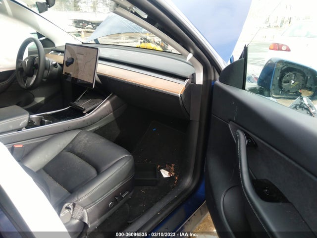2021 TESLA MODEL Y LONG RANGE VIN: 5YJYGDEE3MF087491