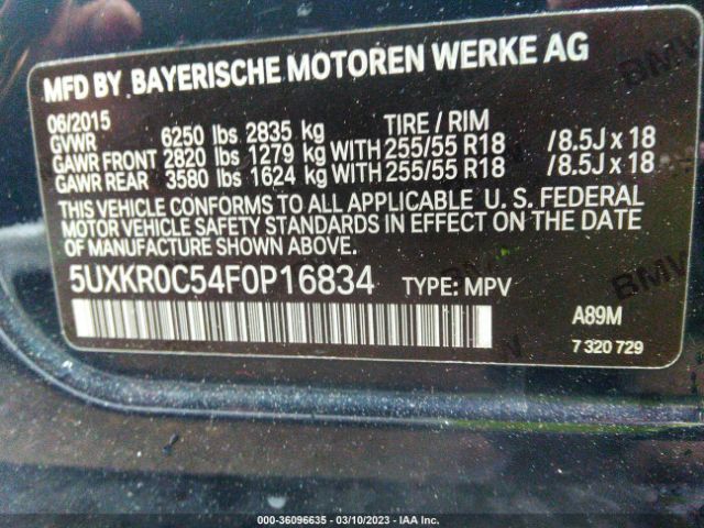 5UXKR0C54F0P16834 BMW X5 Xdrive35i