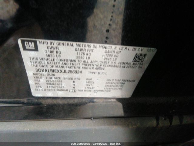3GKALMEXXJL256924 GMC Terrain Sle
