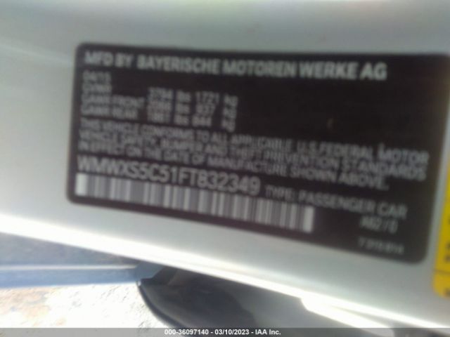 WMWXS5C51FT832349 Mini COOPER HARDTOP 4 DOOR