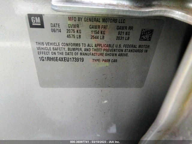 2014 Chevrolet Volt, VIN: 1G1RH6E4XEU173919