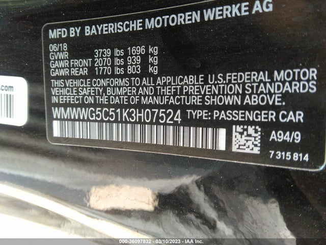 2019 Mini Roadster, VIN: WMWWG5C51K3H07524