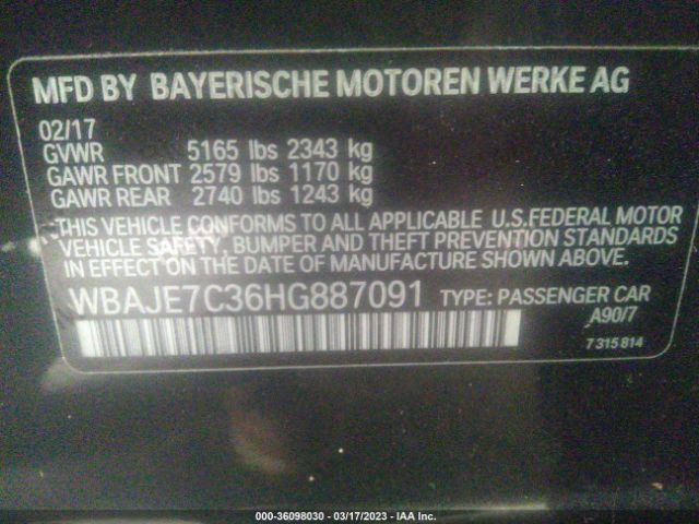 WBAJE7C36HG887091 BMW 5 Series 540i Xdrive