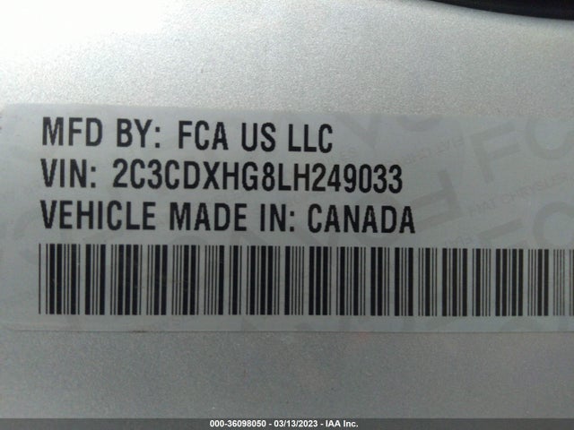 Dodge CHARGER GT 2020 2C3CDXHG8LH249033 Image 9