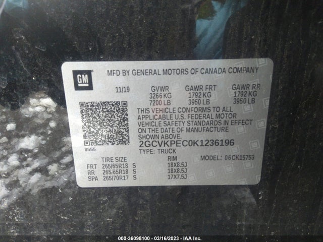 Chevrolet Silverado 1500 Ld Lt 2019 2GCVKPEC0K1236196 Image 9
