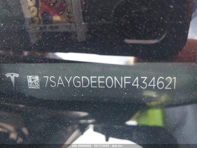 Tesla Model Y Long Range 2022 7SAYGDEE0NF434621 Image 9