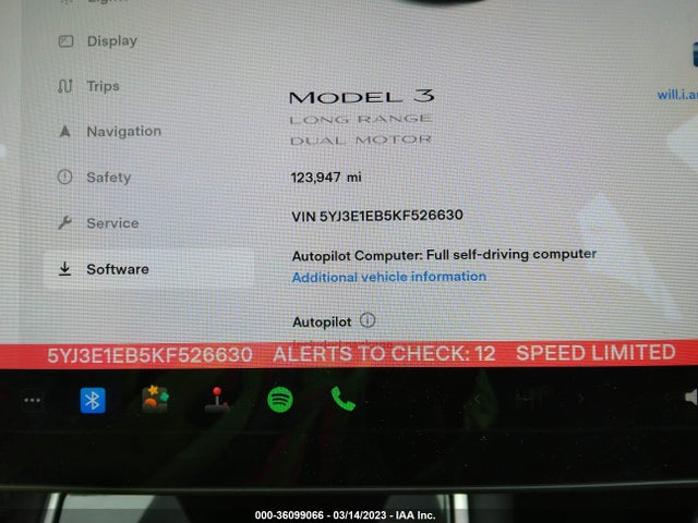 Tesla Model 3 Long Range/performance 2019 5YJ3E1EB5KF526630 Image 8