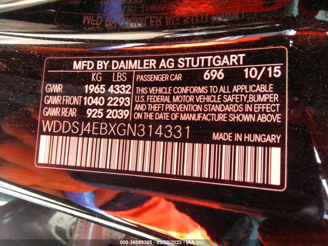 Mercedes-Benz CLA 2016 WDDSJ4EBXGN314331 Image 21